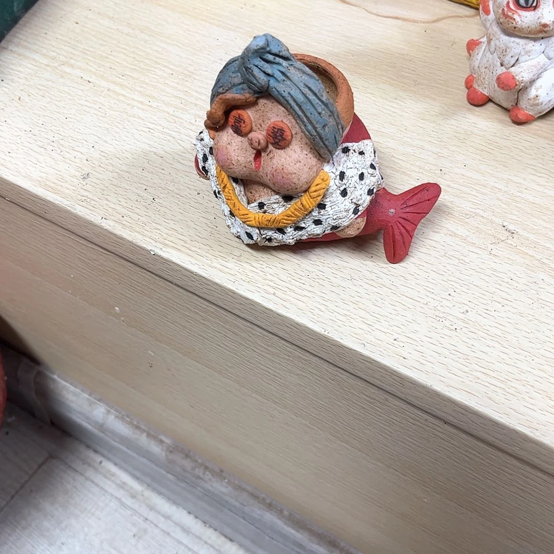 泥塑妞*古镇炻陶微瑕