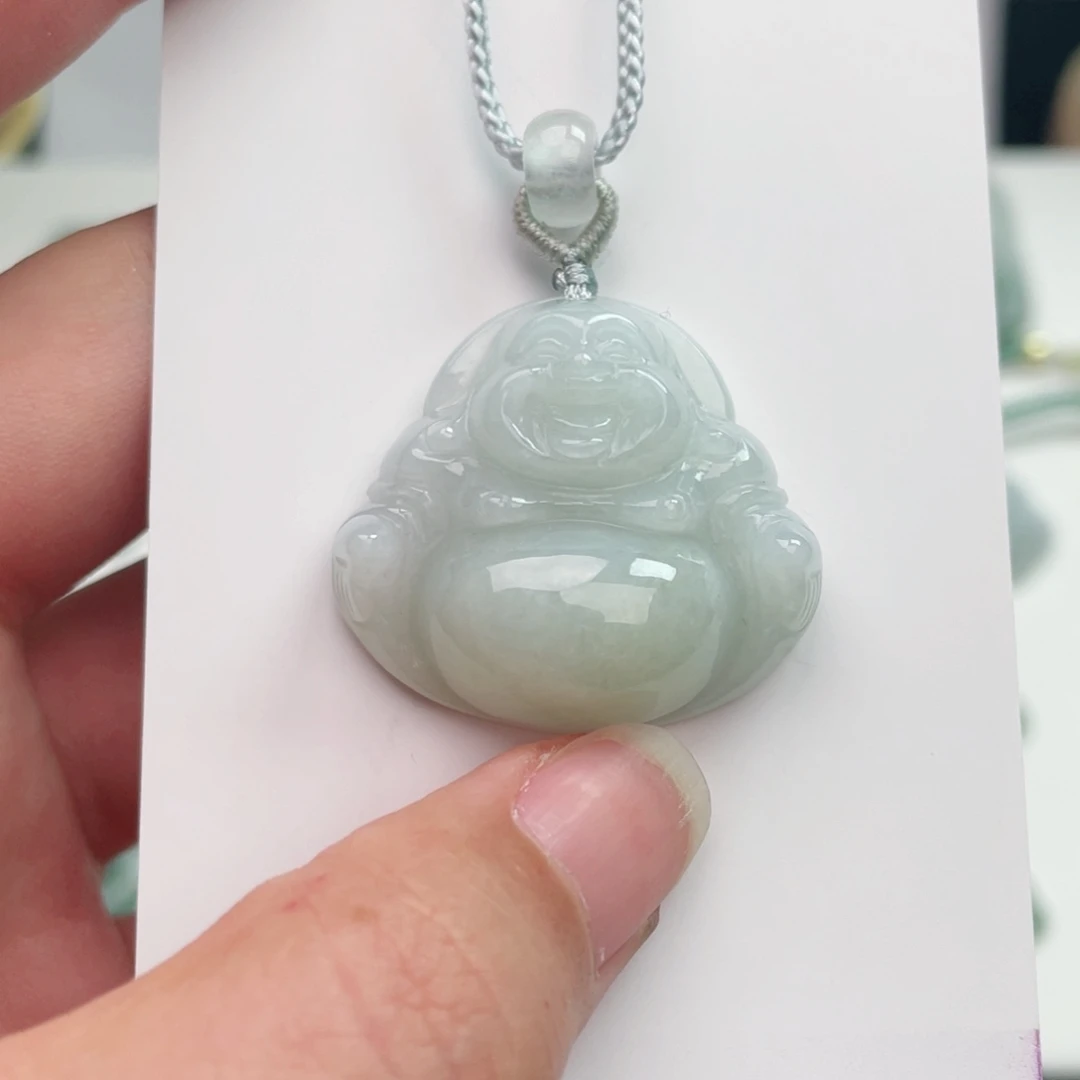 翡翠未镶嵌颈饰佛公