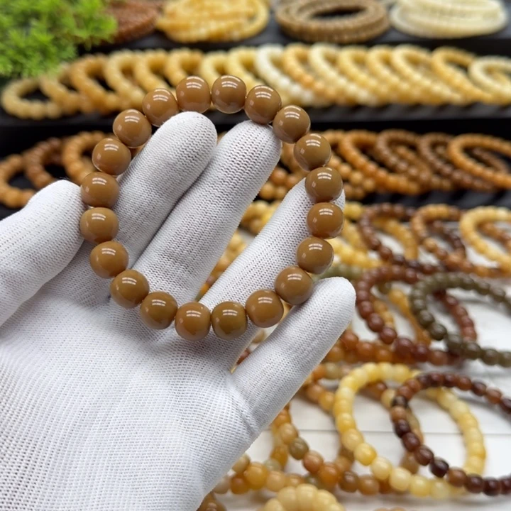 手串菩提根/象牙果卡12苹果珠 精工 11年