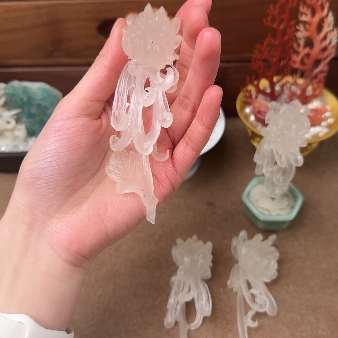 昌化石印石菊花一只