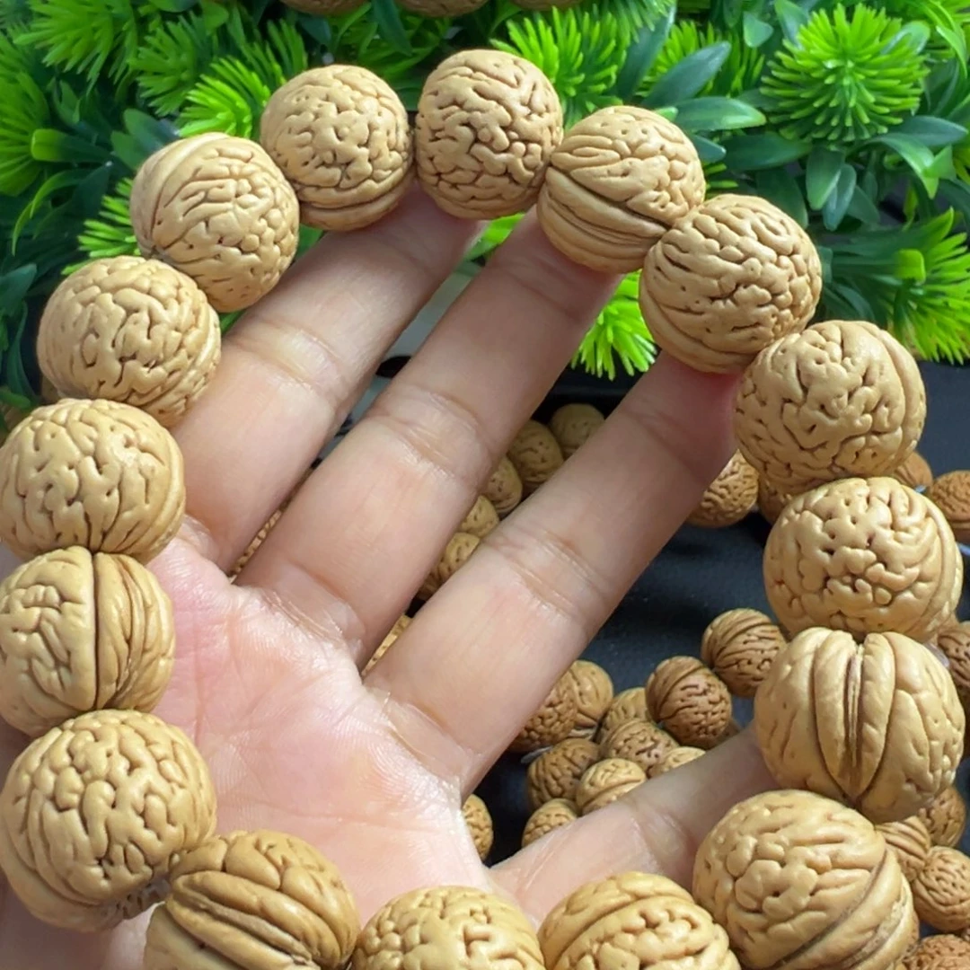 桃木大肌肉纹桃核手串