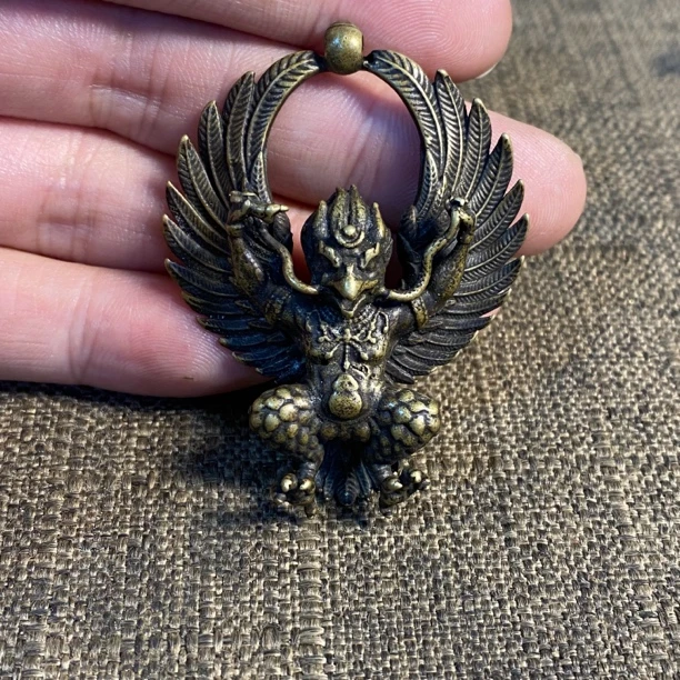 纯铜大鹏鸟挂牌挂件