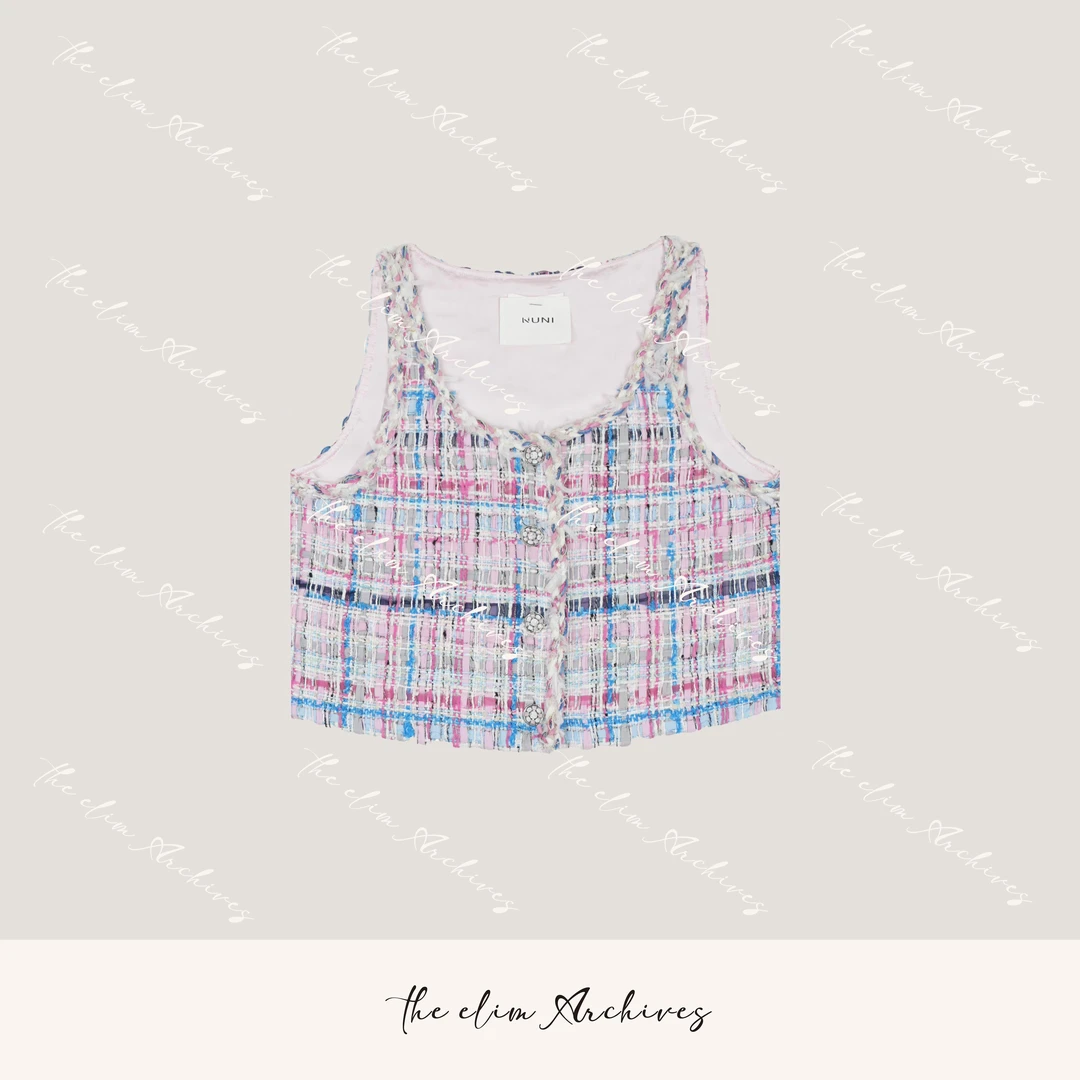 【以琳档案】岸边游记”夏季彩虹多巴胺小香背心马甲#LN02968