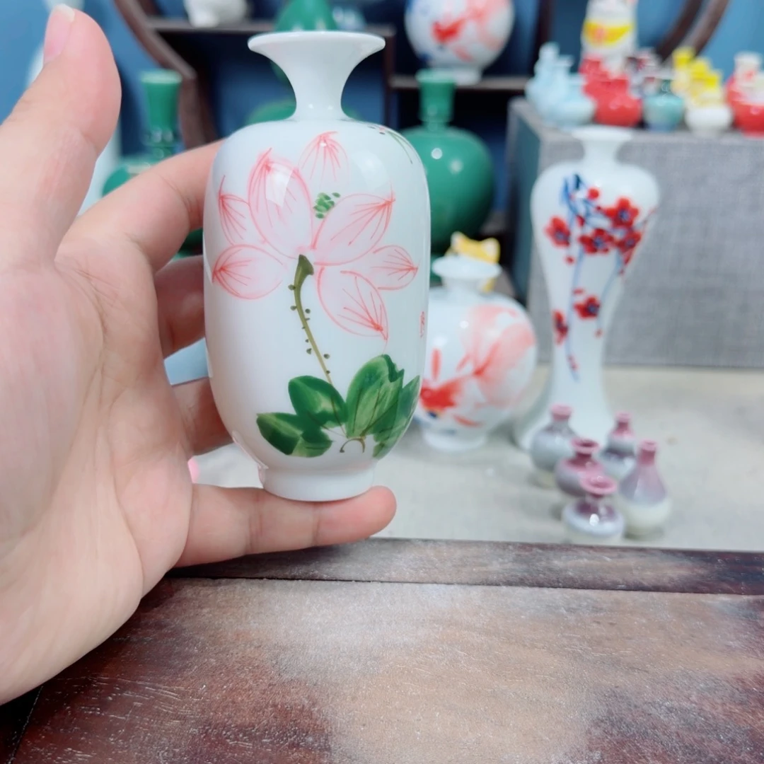 陶瓷手工小花器摆件