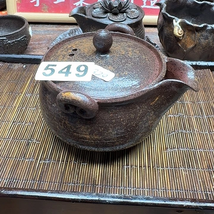 纯手工制作粗陶茶具