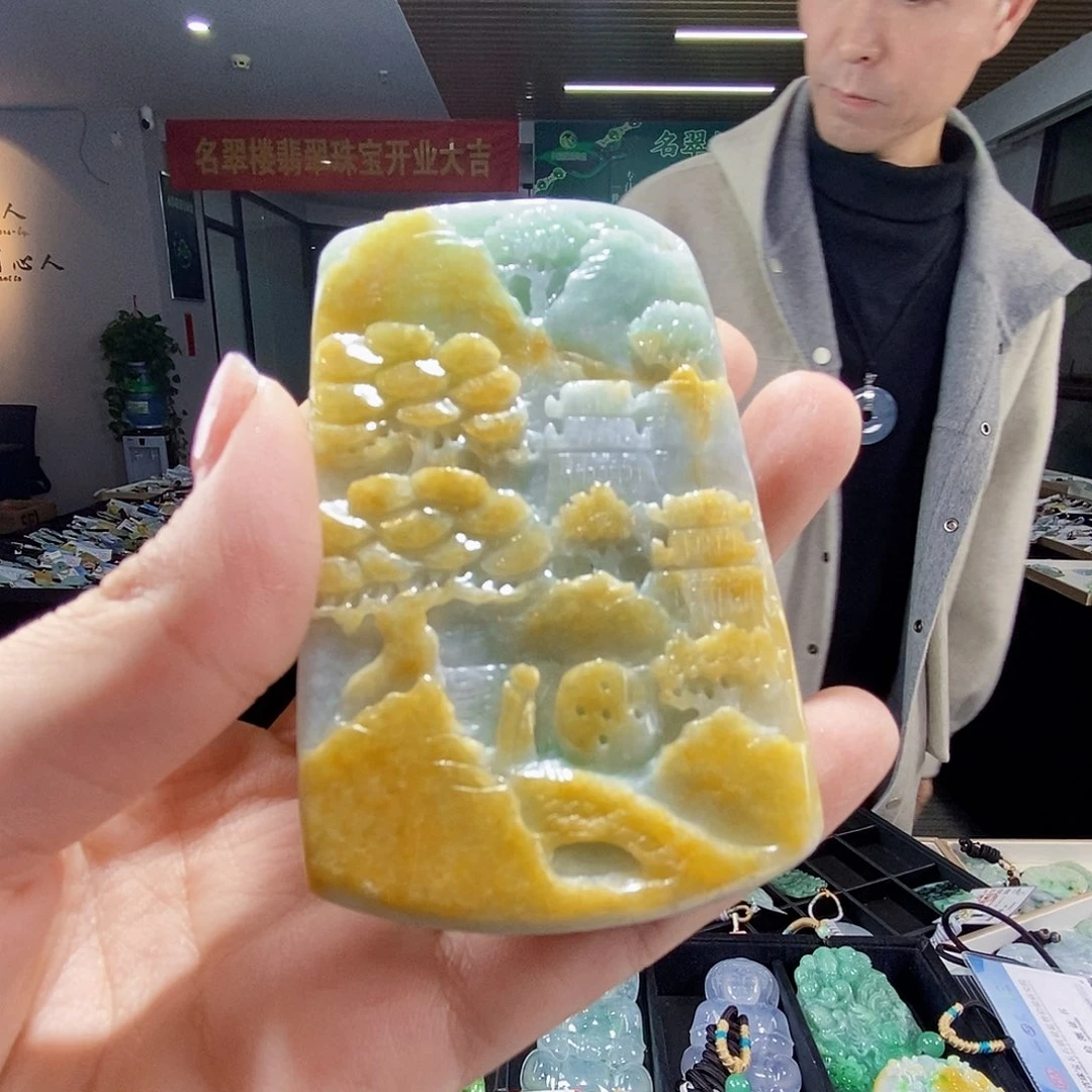 颈饰未镶嵌翡翠翡翠