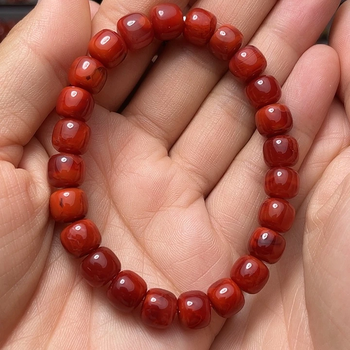 南红玛瑙手串8多样性发1未镶嵌