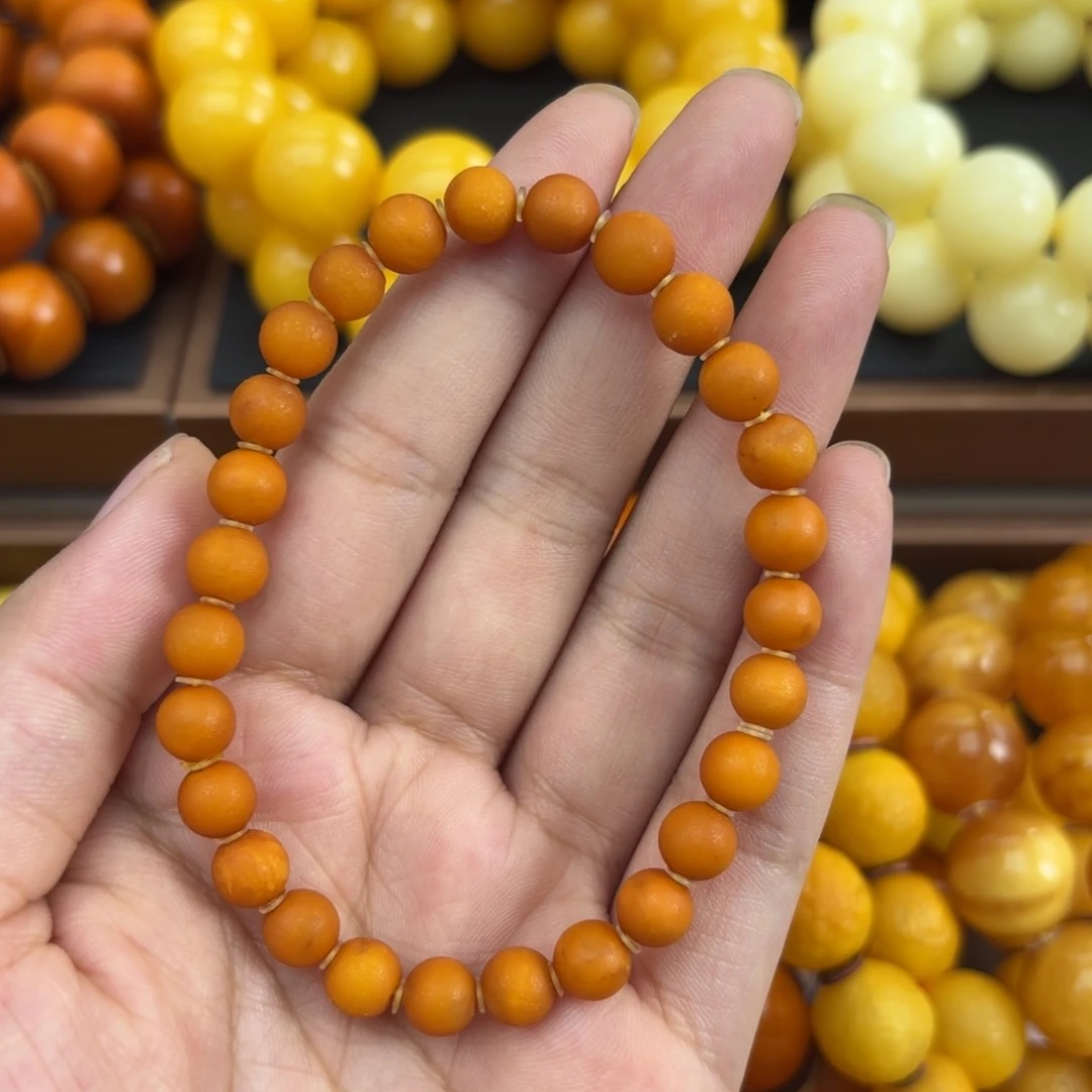 未镶嵌琥珀手链蜜蜡