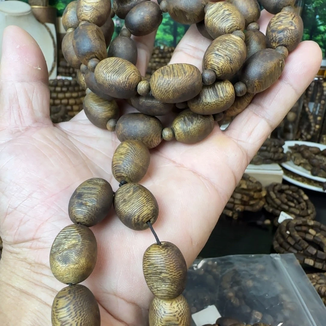 沉香手串天然留疤多圈发一