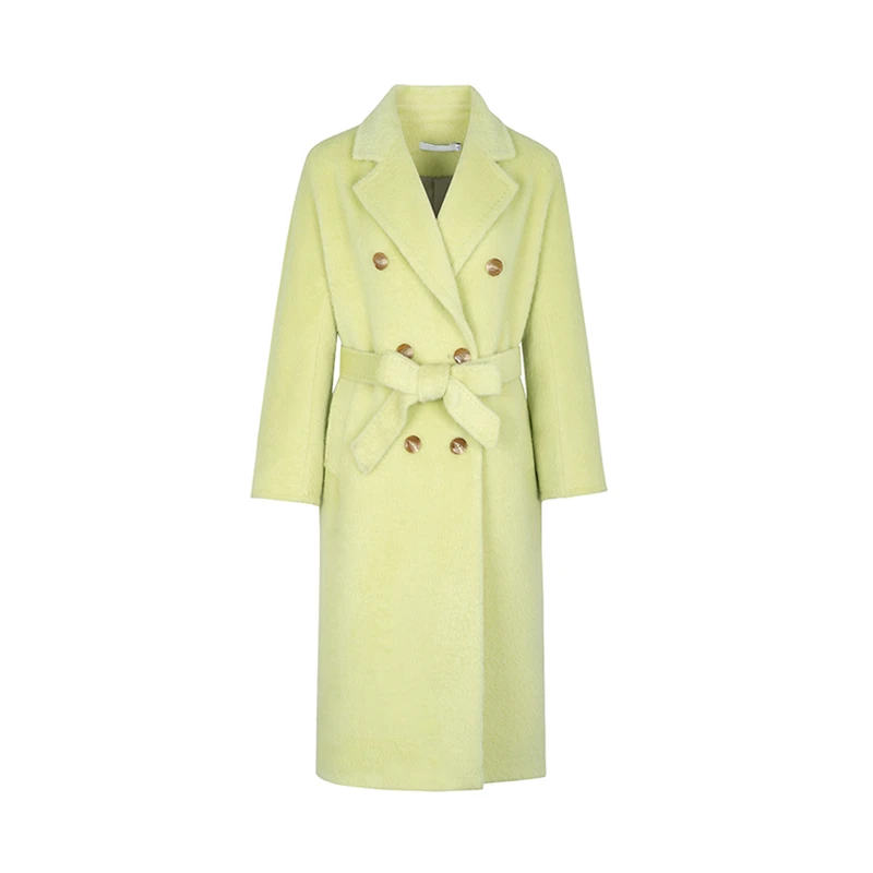 【尚雅专属】商场同款新品长毛羊驼毛双面呢大衣N0710A34571