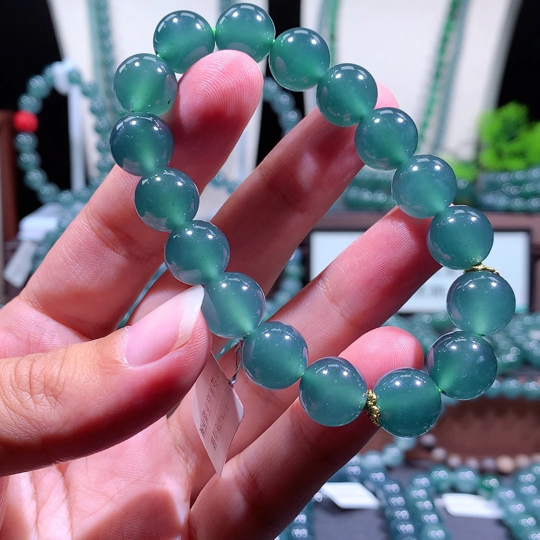 翡翠未镶嵌手链天然a货翡翠手串11.8