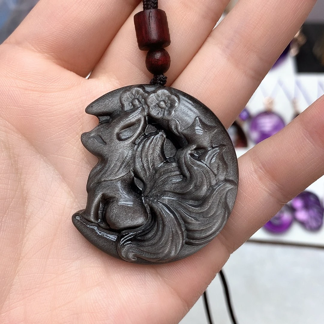 吊坠(赠链)未镶嵌水晶L 银耀石