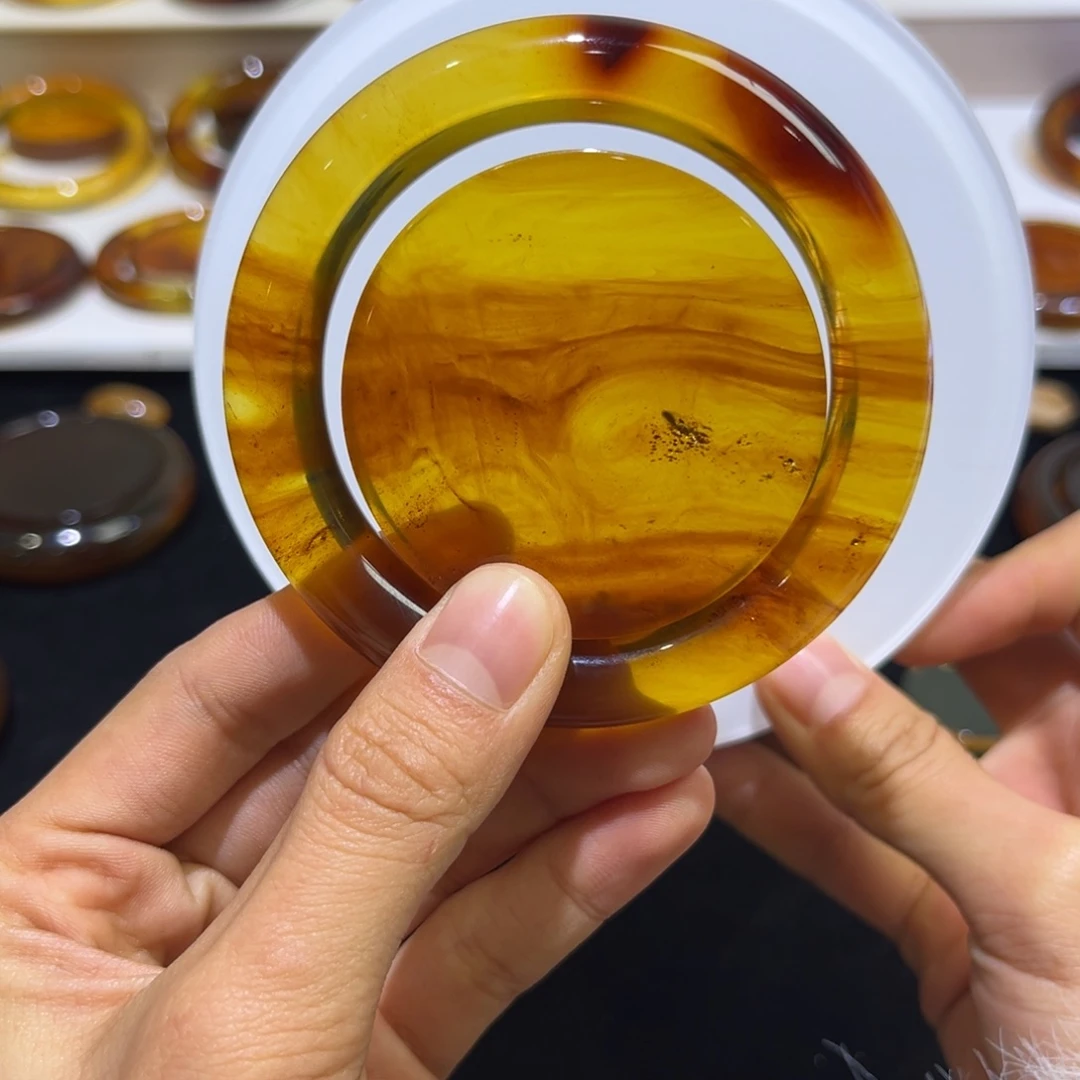 琥珀手镯未镶嵌晓*儿