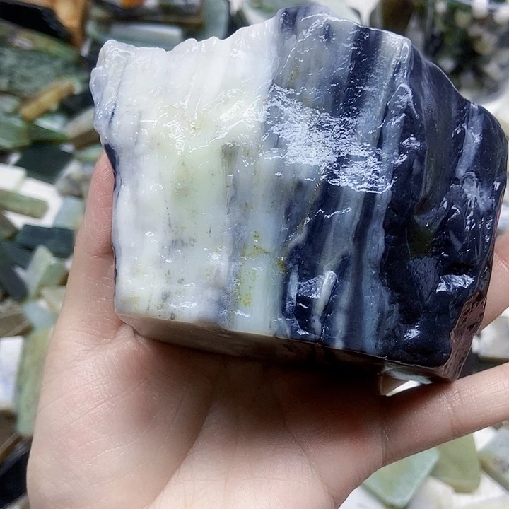 千***行未镶嵌和田玉（糖玉）珠宝半成品