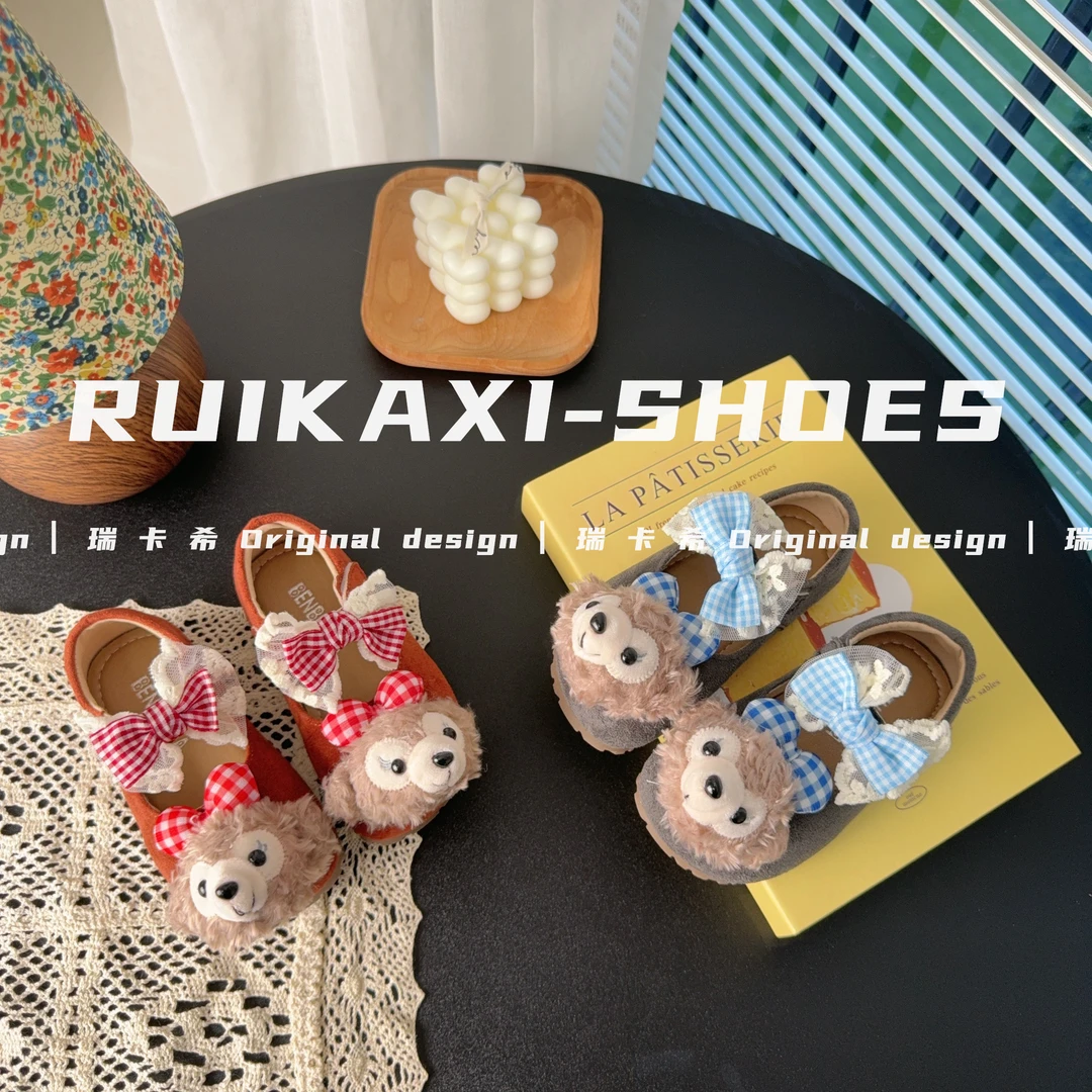瑞卡希【新晋宠儿】女童勃肯鞋2025春秋新款儿童公主鞋软底卡通单鞋