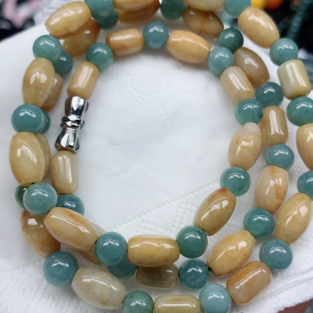 翡翠未镶嵌颈饰翡翠串