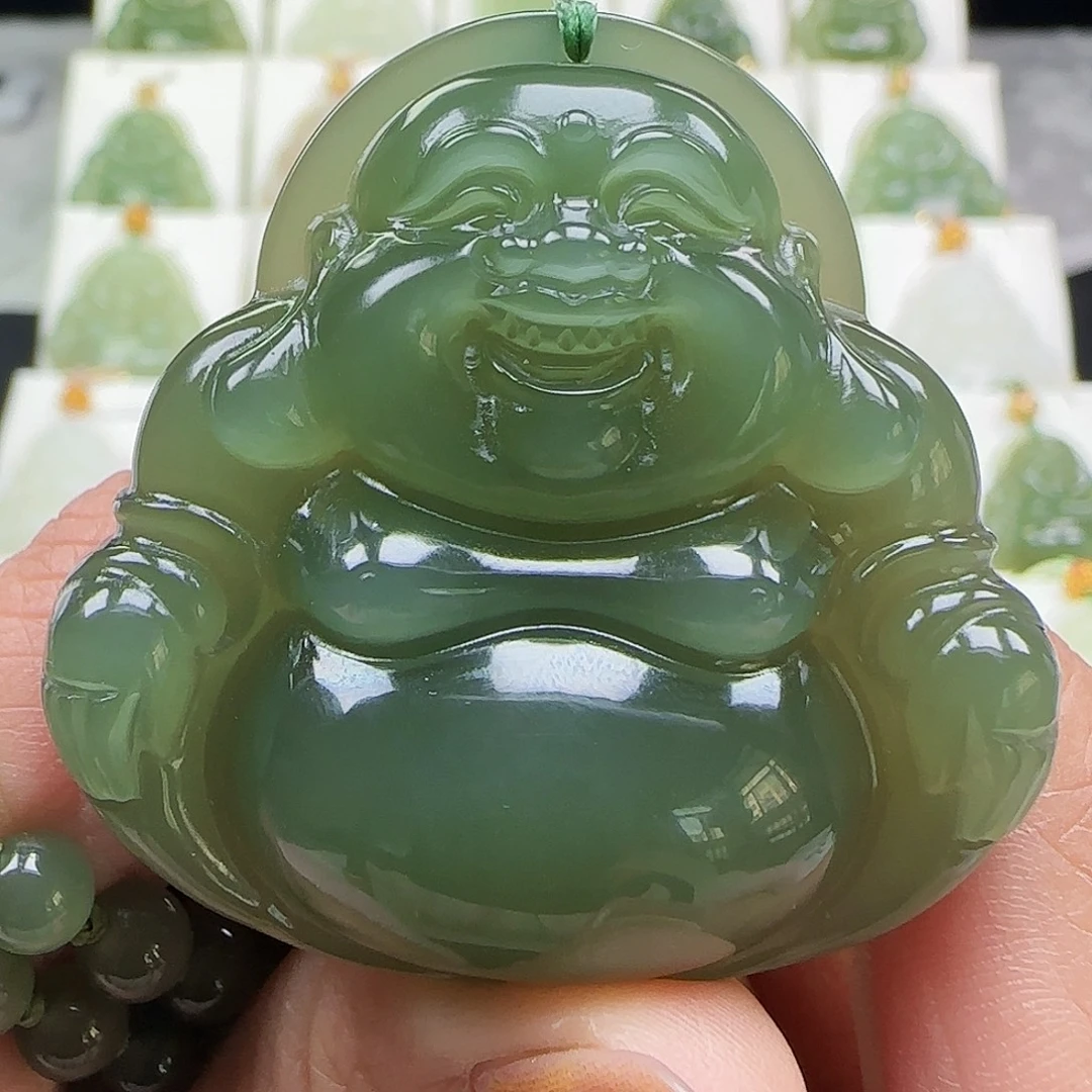 和田玉未镶嵌吊坠(赠链)