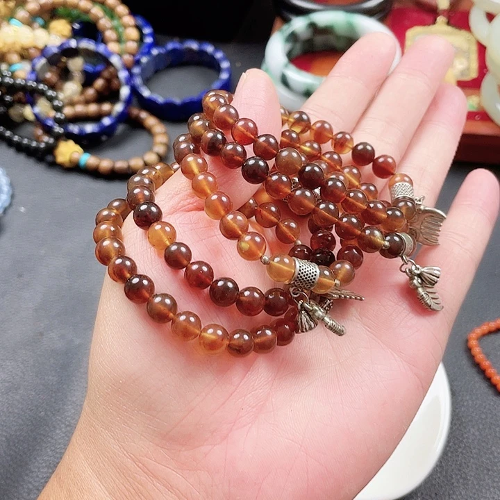 未镶嵌琥珀手链天然琥珀手链