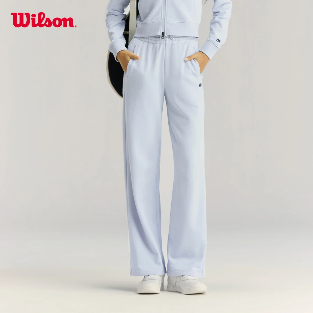 Wilson威尔胜官方时尚复古女士秋季宽松针织长裤WW20034