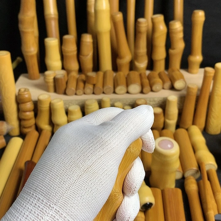【闪购商品】H****n实心玉竹红皮转珠