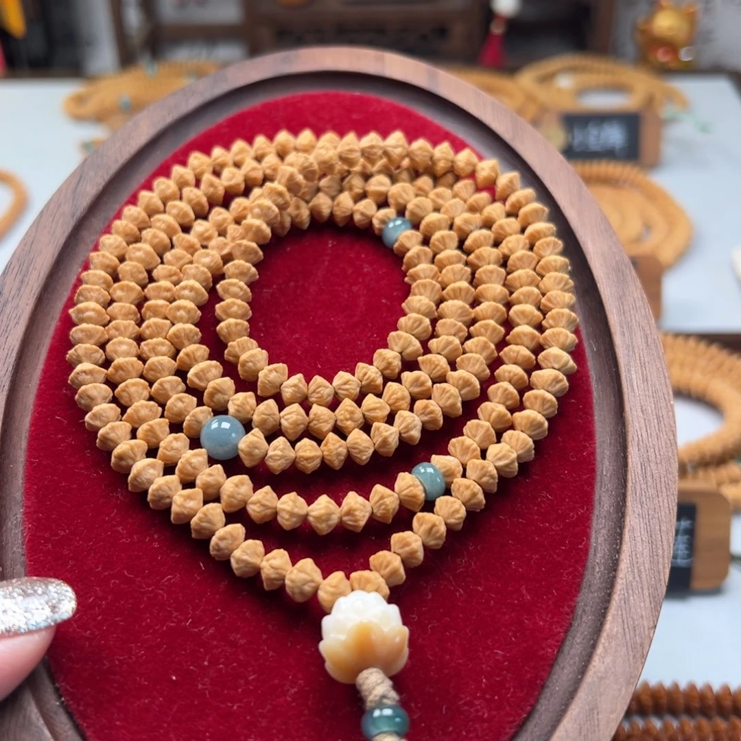 莲花菩提吊坠小尺寸高桩【钻石莲花】