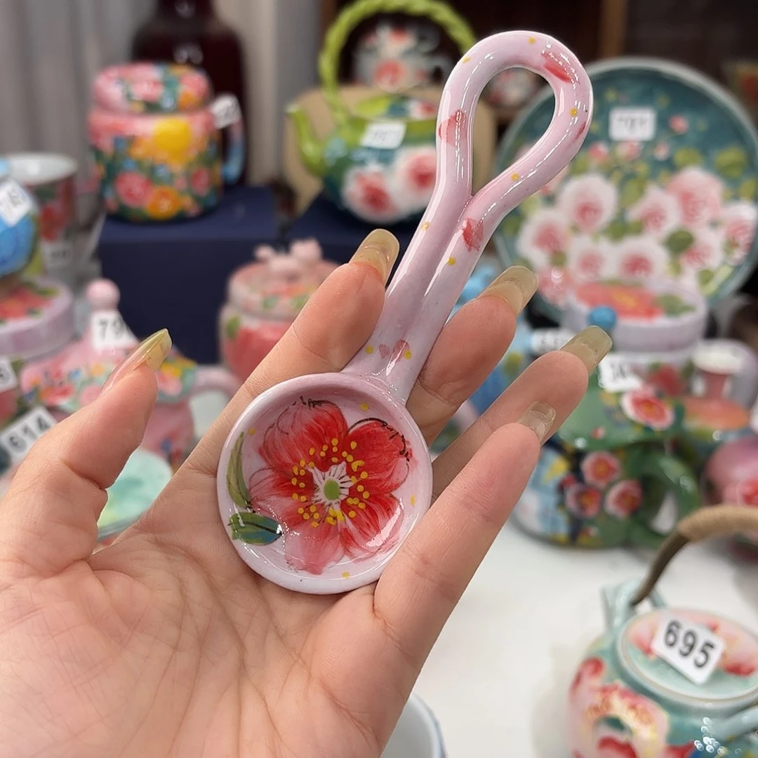 景德镇手绘高温釉下彩陶瓷茶具