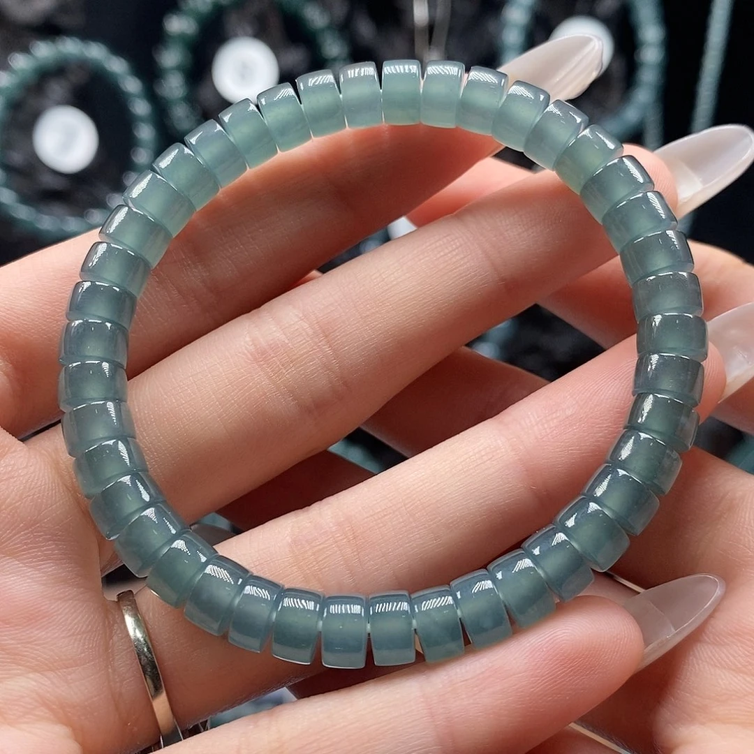 未镶嵌手链翡翠7mm药片手串