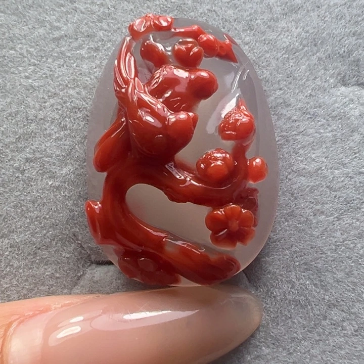 南红玛瑙未镶嵌吊坠