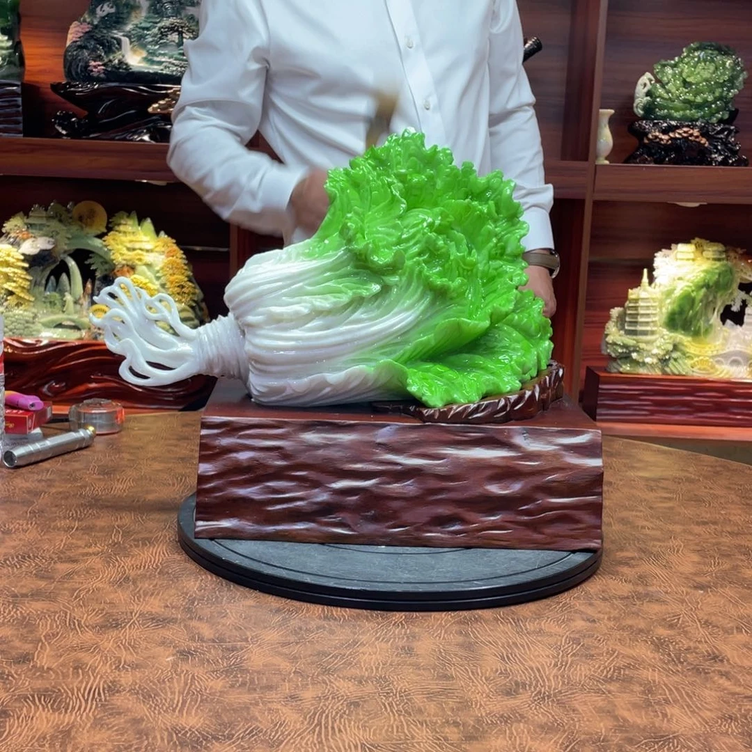 龍***哥玉手工雕刻岫玉家居摆件