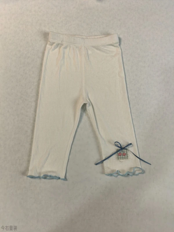 灯笼裤七分连裤棉麻幼儿短裤女公主中裤休闲童打底裤童装童裤小童