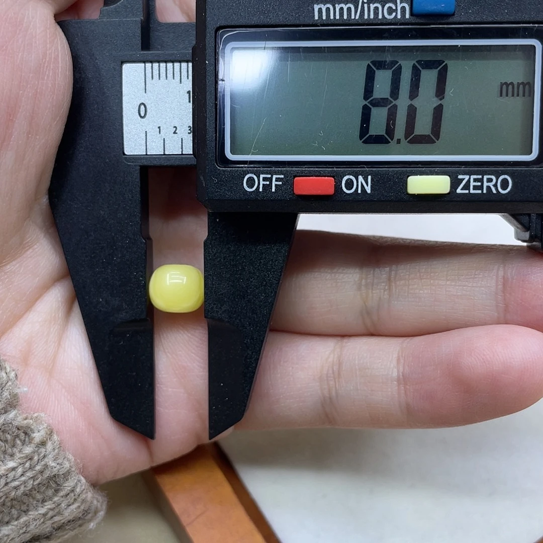 琥珀未镶嵌裸石8mm蜜蜡老型单颗