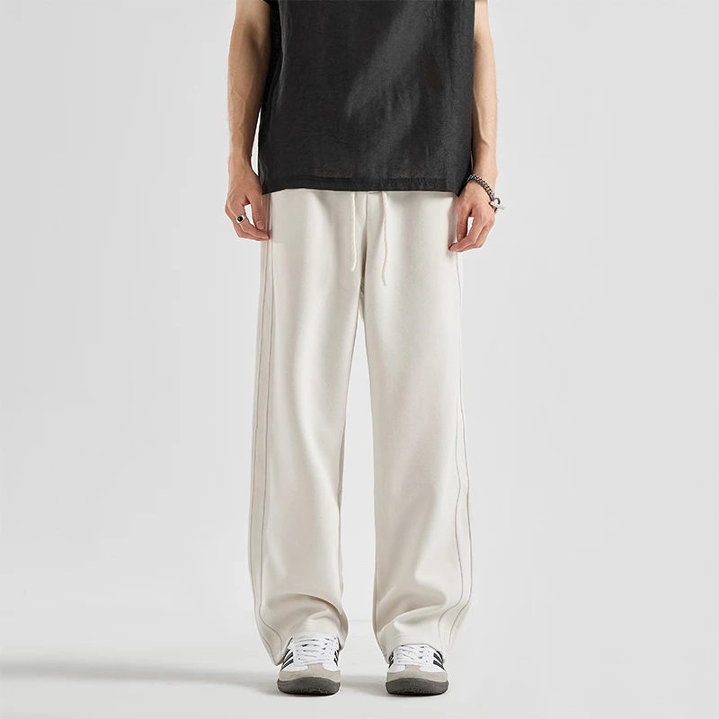 仓石一树直筒运动裤男潮牌秋冬季加绒卫裤2025新款裤子潮流休闲裤