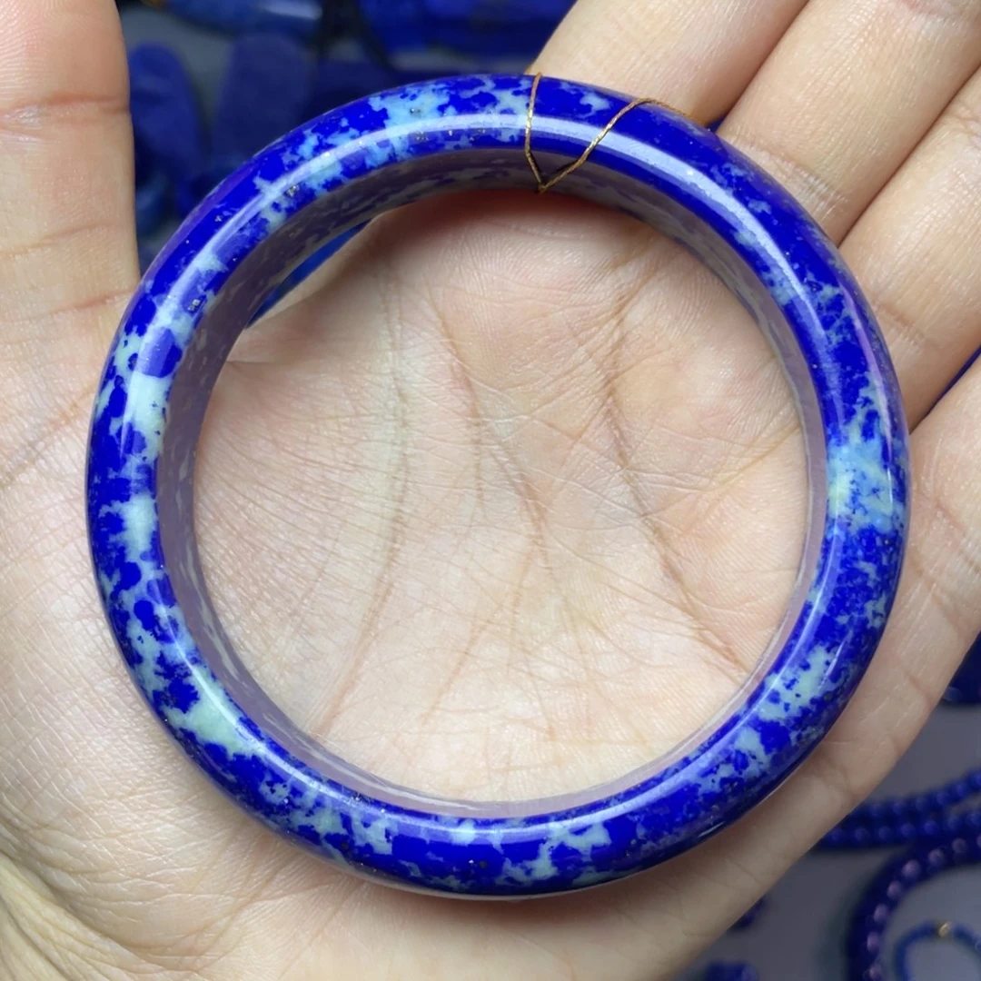 青金石未镶嵌60mm内径手镯