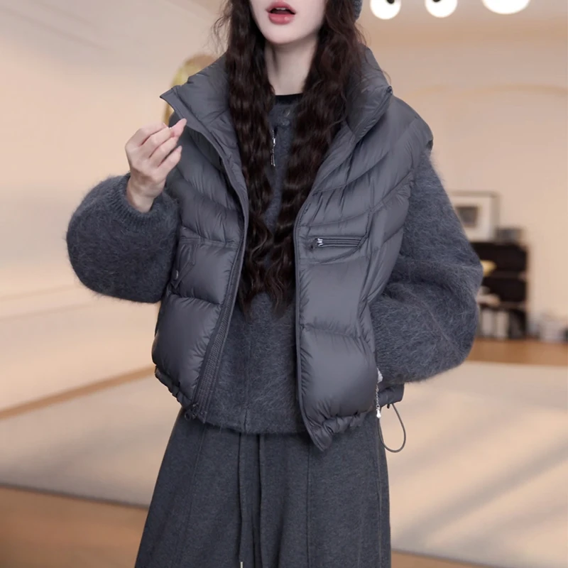 冬季加绒加厚保暖马甲棉服女款爆款2025新款时尚加绒大气保暖外套