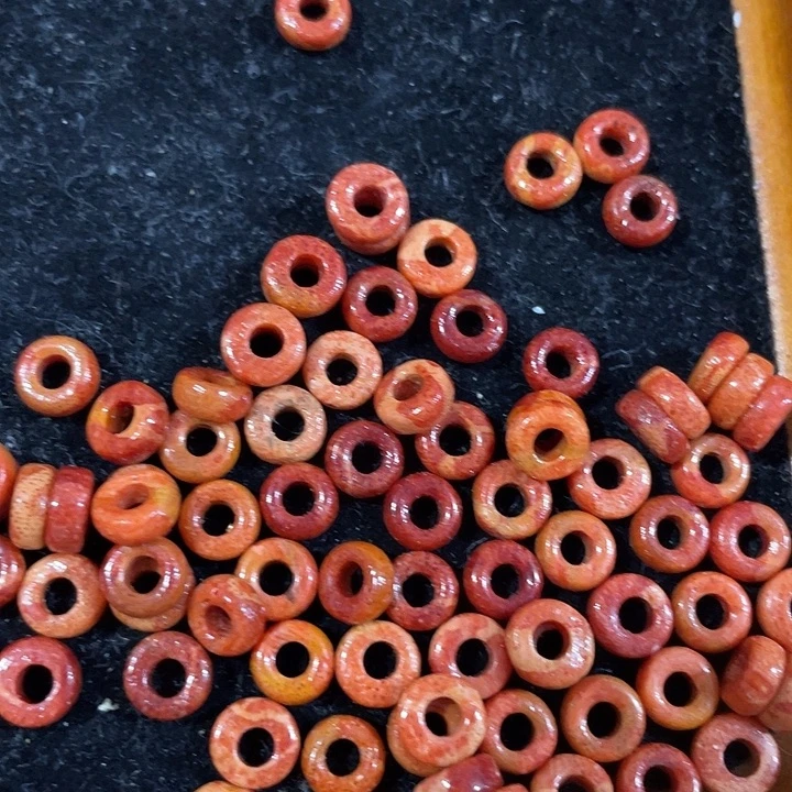 玛瑙/玉髓合金珠宝半成品8个原址小甜甜圈