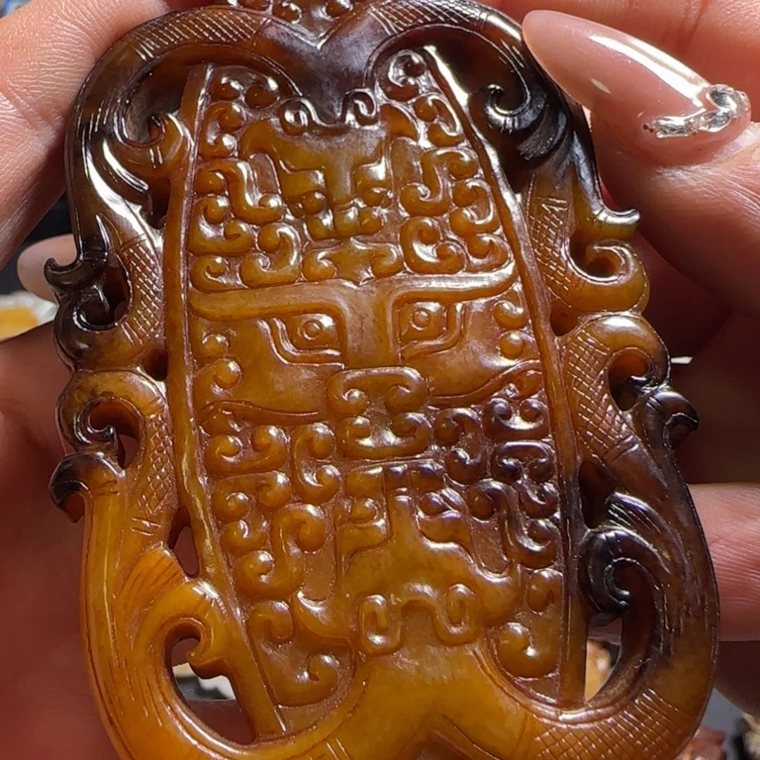 和田玉未镶嵌挂件