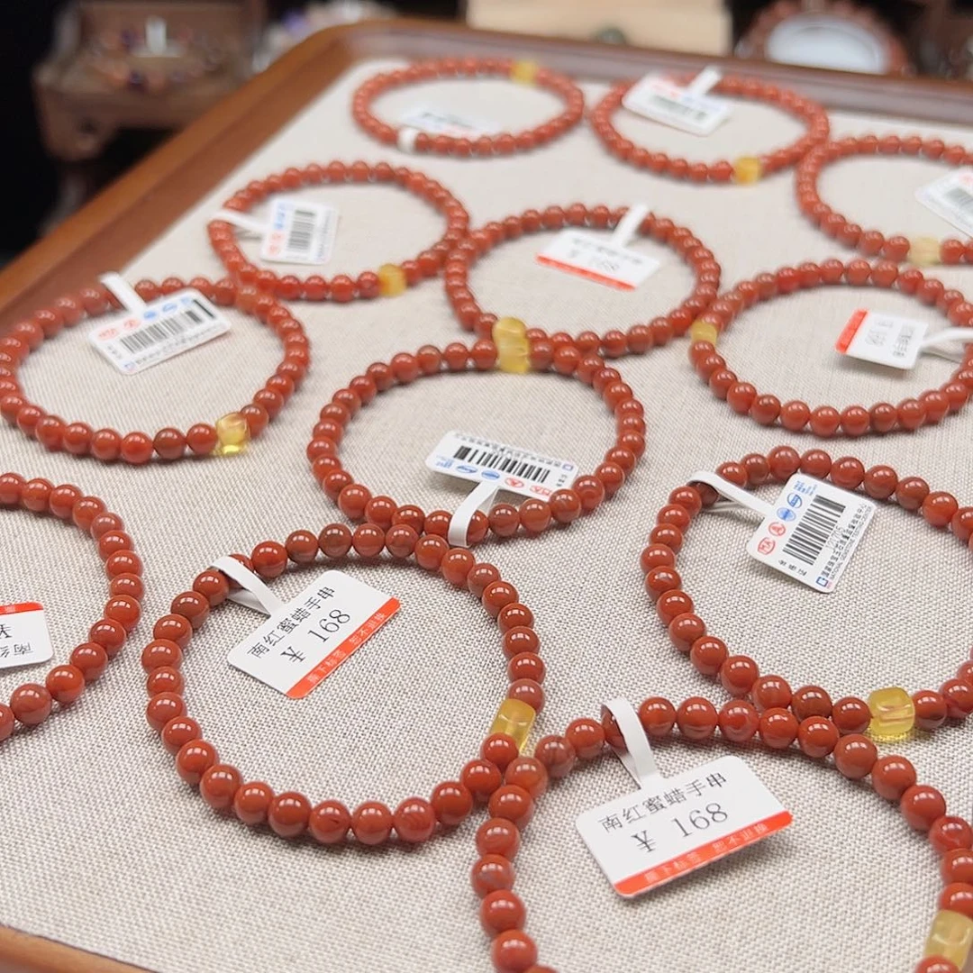 南红玛瑙未镶嵌手链