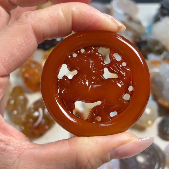 玛瑙/玉髓未镶嵌吊坠(不含链)