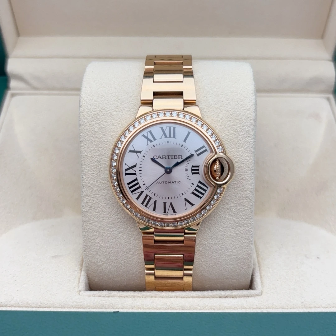 99新 Cartier/卡地亚 单表/蓝气球WJBB0036机械女表/33mm