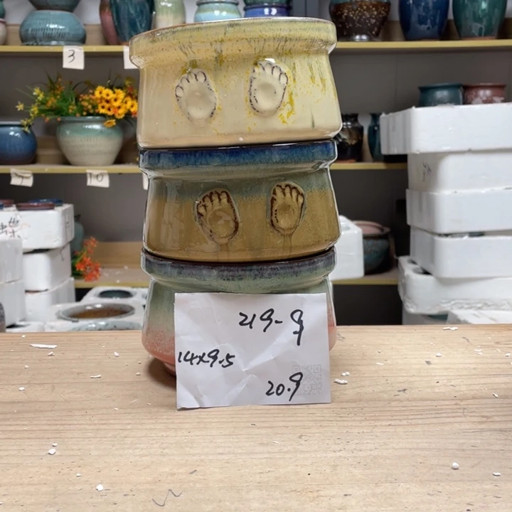 紫砂花盆多肉花盆微瑕9