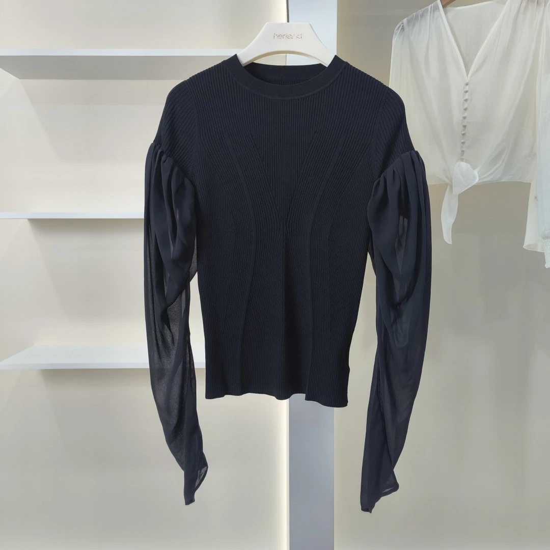 麦迪尚品【H】K250女装春款简约百搭针织衫专柜撤柜 C组2