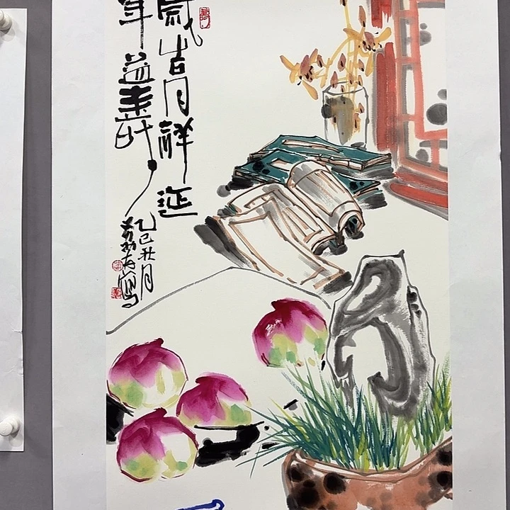 国画亲笔手绘放心去藏