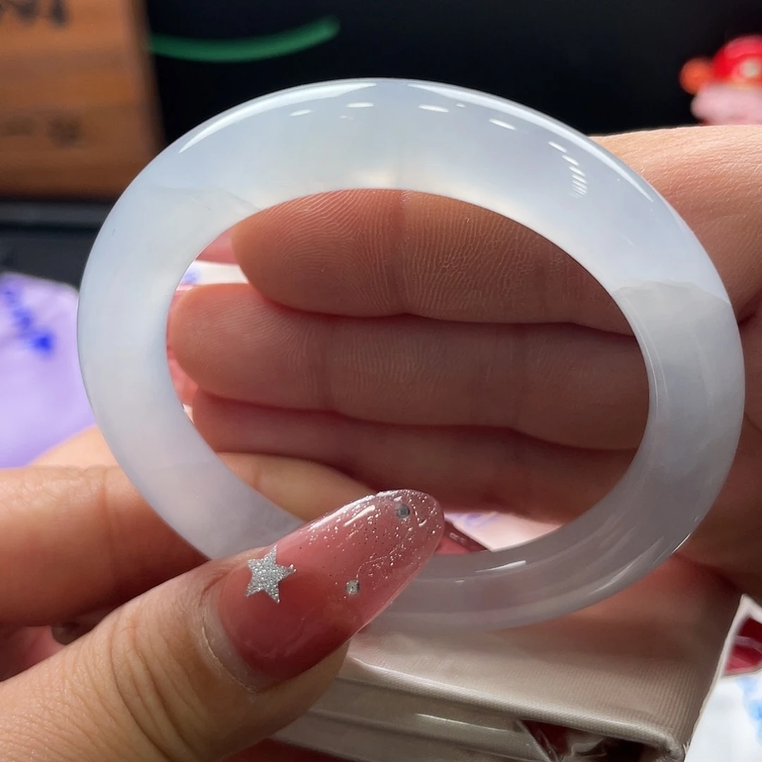 翡翠未镶嵌手镯52圆条