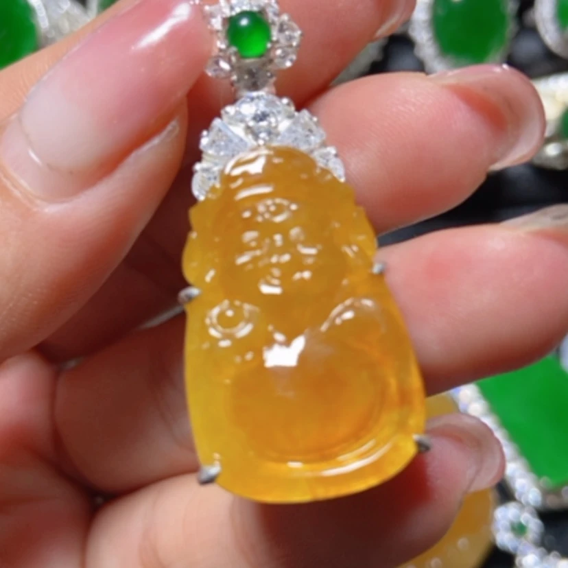 【闪购商品】翡翠银S925镶嵌颈饰翡翠