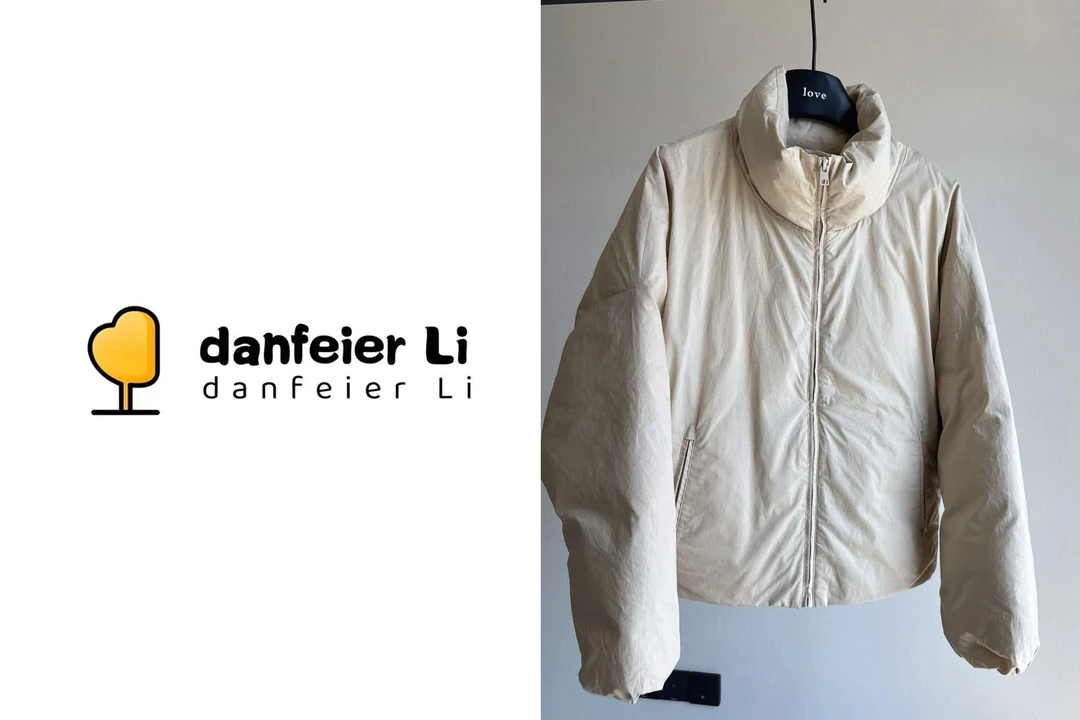 《丫丫推荐款》1171设计款杏色拉链款羽绒服