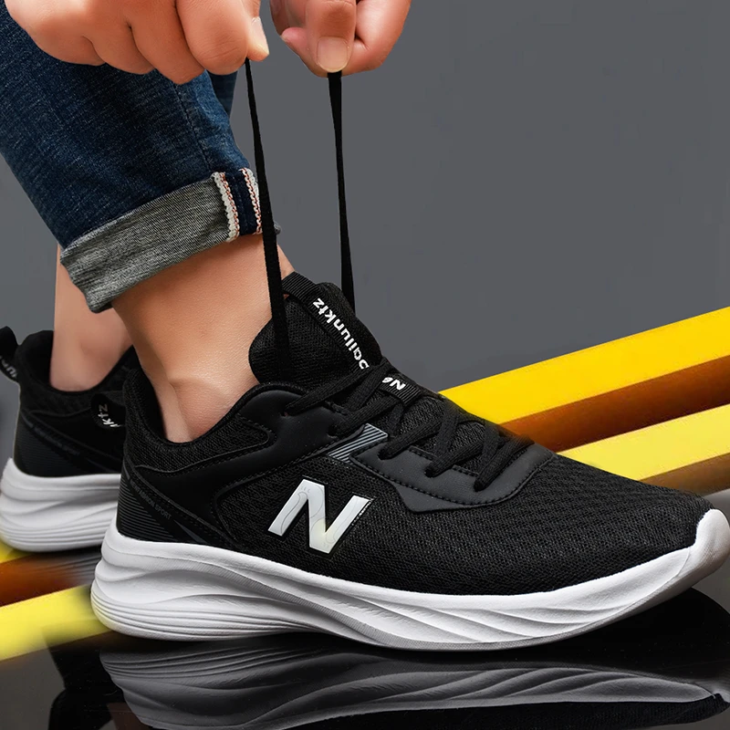 N211春季新款网面男女软底透气运动鞋子轻便跑步鞋百搭舒适休闲鞋