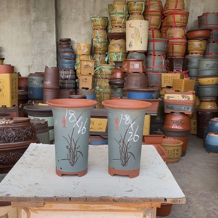 紫砂花盆盆栽花卉苗木