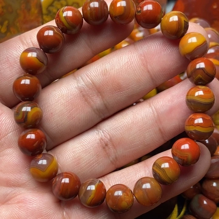 玛瑙/玉髓手串未镶嵌亮*
