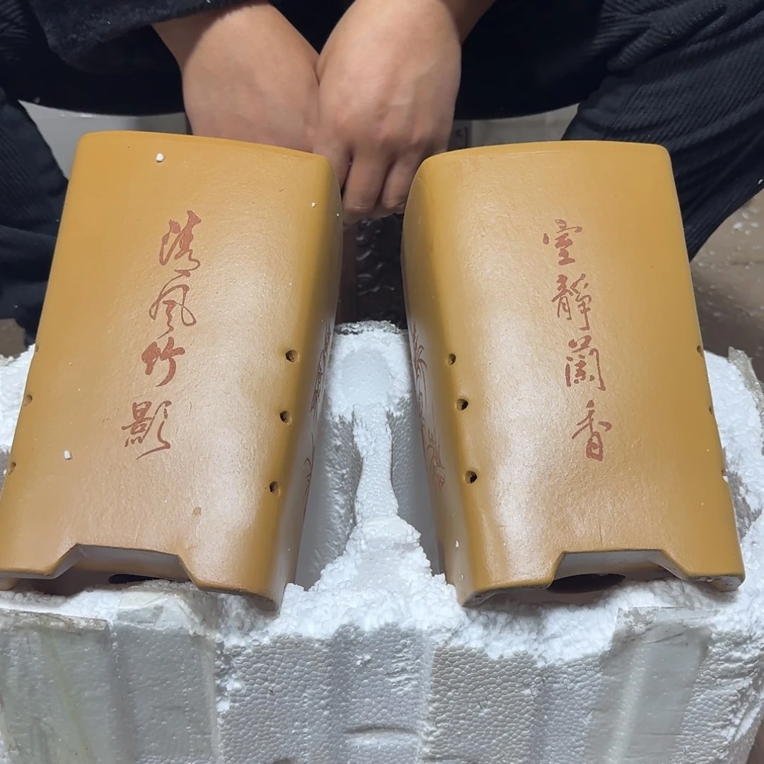 紫砂花盆口径13高度21