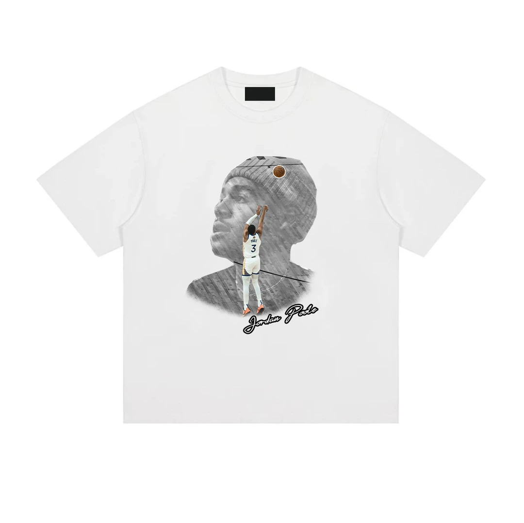 xbzwg普尔头像短袖数码直喷美式小领口数码直喷短袖t恤长袖